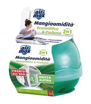 Air MAx ® Eats moisture, dehumidifies and smells 40g alpine freshness