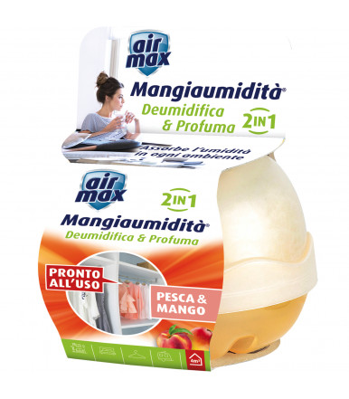 Air MAx ® Come humedad, deshumidifica y huele 40 gr de durazno y mango