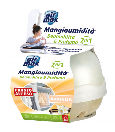 Air Max ® Mangiaumidità deumidifica e profuma 40 gr vaniglia