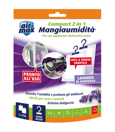 Air Max ® Kompakt 2 in 1 Hängende Feuchtigkeitsfresser Lavendel de Provence 2x50g