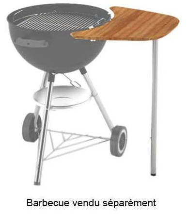 Weber 17638 side shelf, for Weber barbecues from 47 to 57 cm