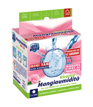 Tab Magnete assorbi umidità 2 x 100g Air Max ® Mangiaumidità fiori di primavera