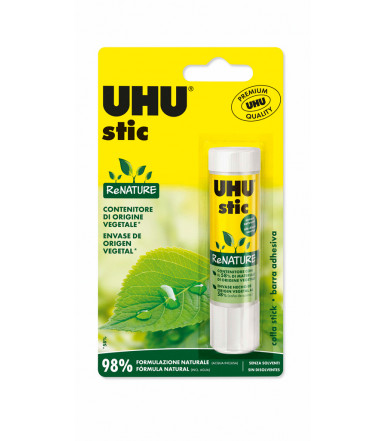 The UHU Stic ReNature glue stick 21 g in a tube