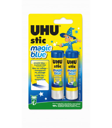 Bâton de colle UHU Stic Magic 2x8,2 g en tube