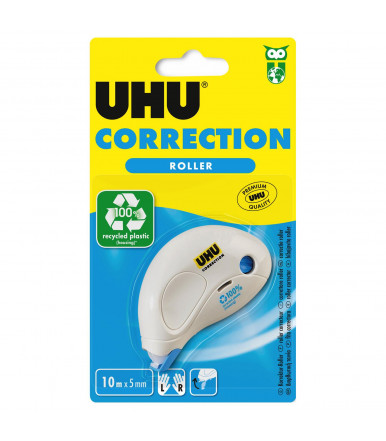 UHU Corrector Roller Compact in 10mt roller blister