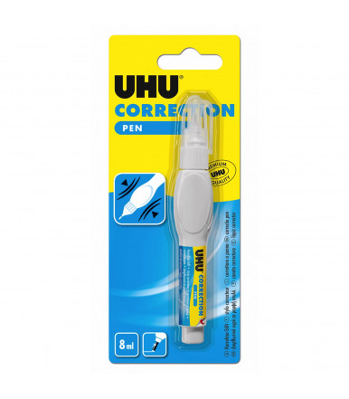 Blister de stylo correcteur UHU en stylo 8 ml