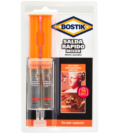 Adhesivo de dos componentes Saldarapido Mixer 24 ml Bostik