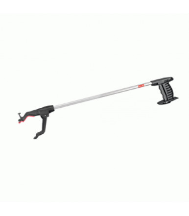 Pinza raccogli rifiuti da 76 cm con ganasce larghe 9 cm, calamite ed uncino