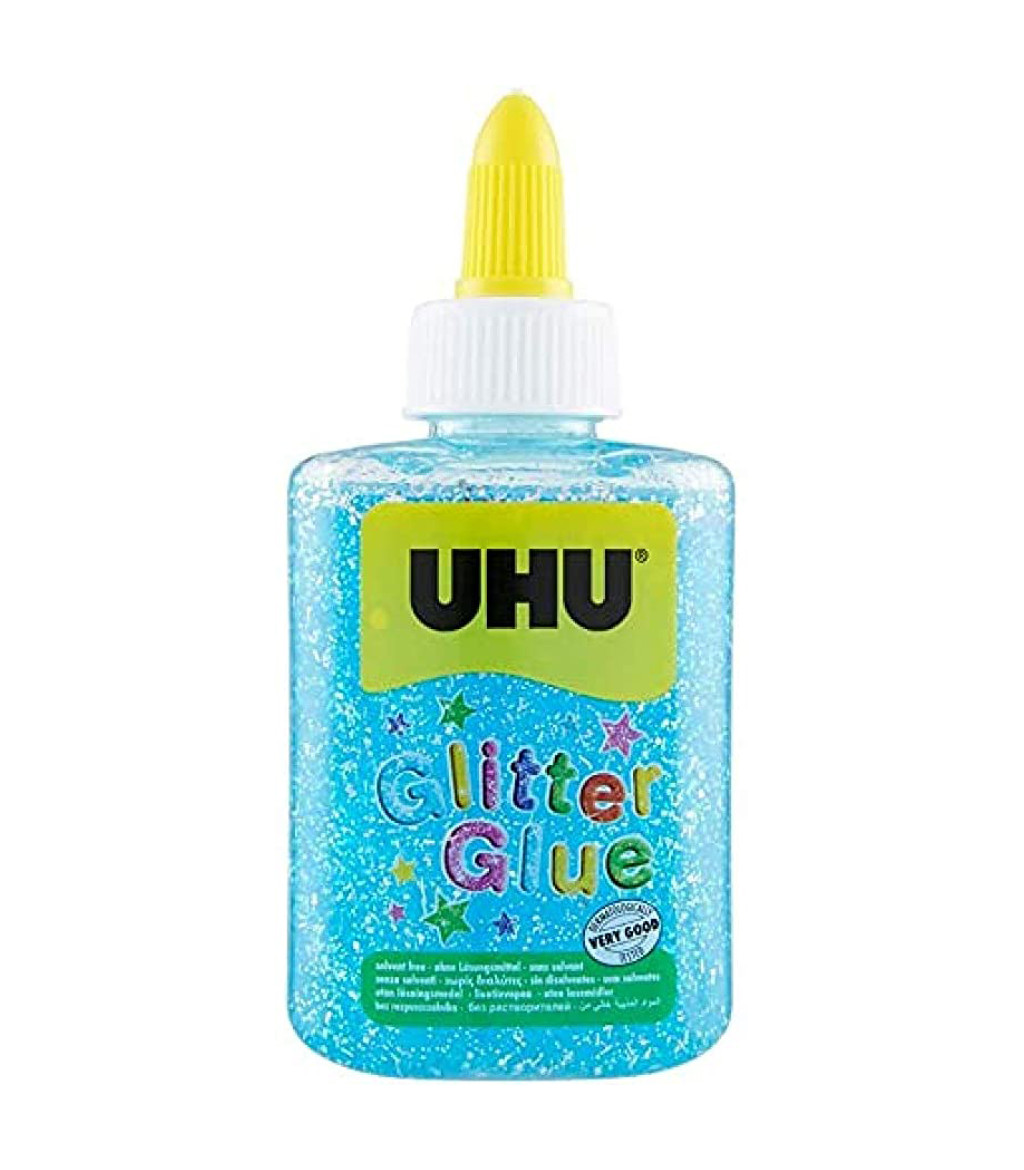 Colla glitterata dermatologicamente testata UhU Bostik Glitter Glue Bottle