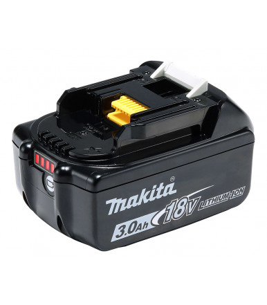 Batteria Makita 197599-5 BL1830B, 18 V Lithio 3,0 Ah con indicatore di carica