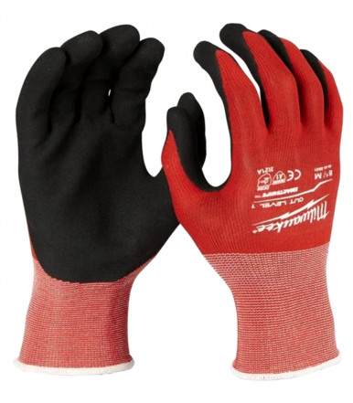 Gants anti coupure pour une application légère Milwaukee CUT LEVEL 1/A