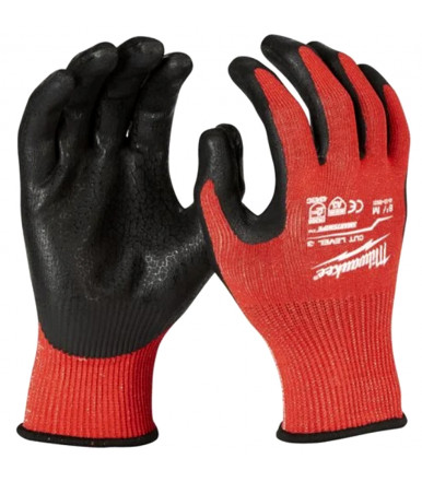 Guantes anticorte para aplicaciones medianas Milwaukee CUT LEVEL 3/C