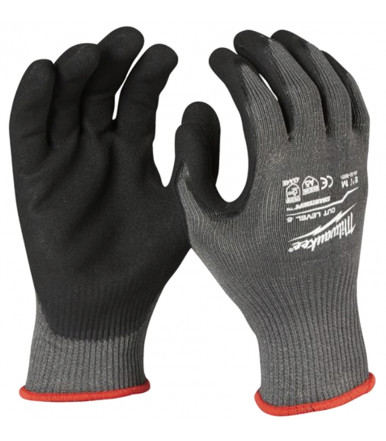 Guantes anticorte para aplicaciones duras Milwaukee CUT LEVEL 5/E