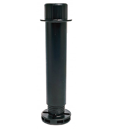 Adjustable plastic bed leg-foot from 15 to 26 cm for the central beam of the bed