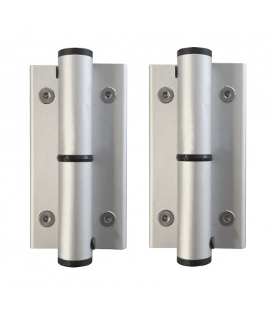 Pair of single action hinges PF 90 Justor in aluminum