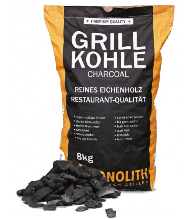 Holzkohle für Barbecue Monolith 8 Kg 201090 - erste professionelle Qualität