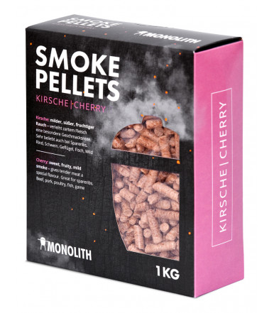 Pellet de madera para Barbacoa, Cerezo 1 Kg 201101 Monolith