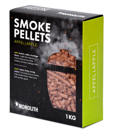 Wood pellet for Barbecue, Apple 1 Kg 201102 Monolith