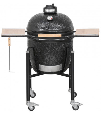 Charcoal barbecue Ø 46 cm Monolith CLASSIC BASIC Black with trolley and shelves