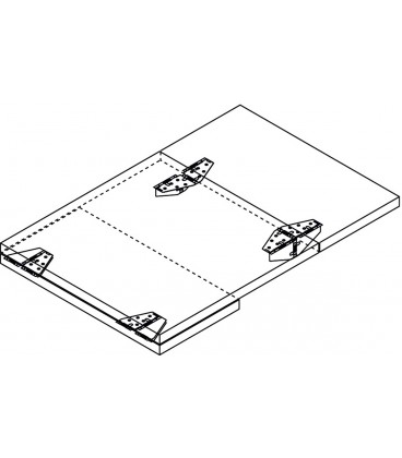 Bisagra para mesa plegable extensible 642.70.520