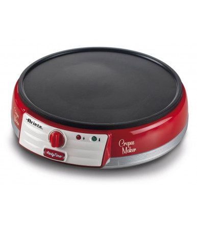 Crepiera-piastra elettrica per crep piadina e pan cake Party Time Ariete 0202 Rosso