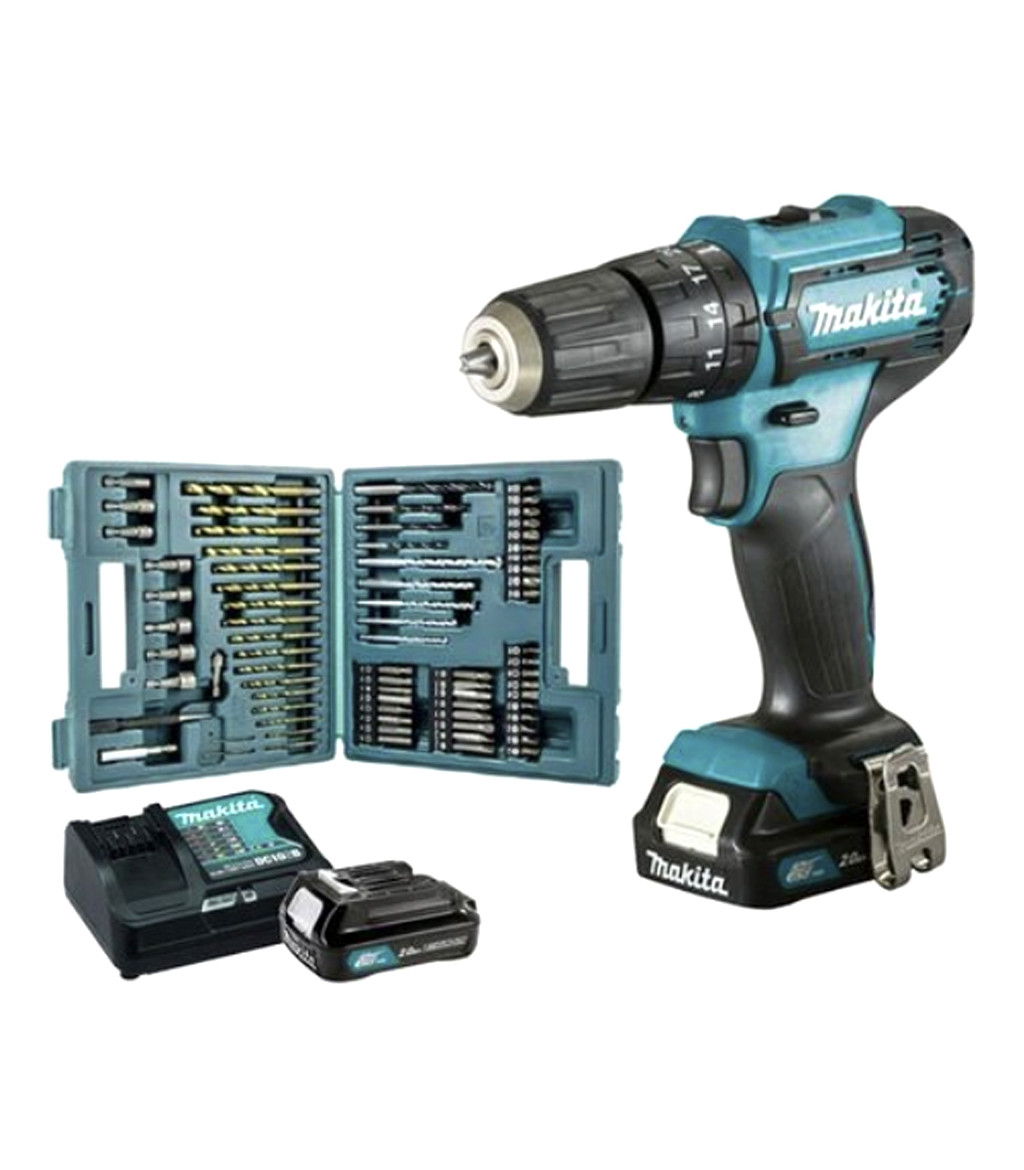 Uitstralen Achterhouden Beginner Cordless hammer driver drill 12Vmax CXT + case 74 accessories Makita  HP333DSAX1