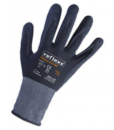 MicroSandy nitrile supported industrial gloves Reflexx N16 MS