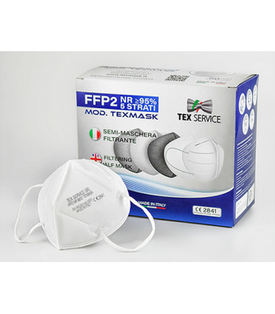 Disposable respirator mask FFP2 NR with Five-layer - Pieces 50