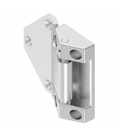 Hinge in stainless steel 180 ° screwable with regulation PROGRAM 1054 EMKA