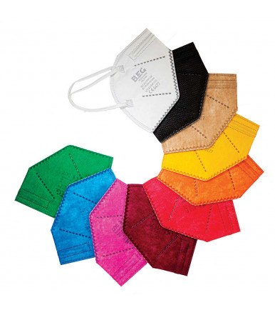 25 pieces-Colored disposable mask FFP2 NR