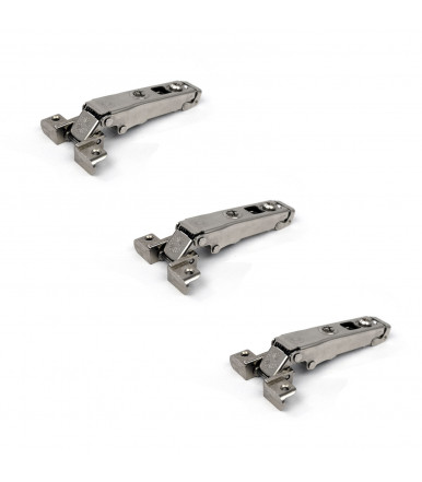 Ferrari Clip hinge, opening 95° with base for aluminium profile and door