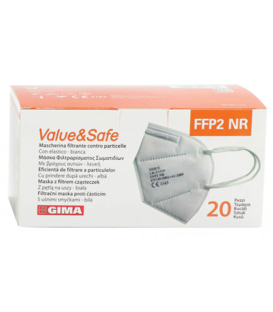 Masque respiratoire jetable FFP2 NR avec cinq couches- Pièces 20