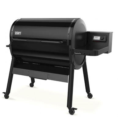 Wood Fired Pellet Grill Weber SmokeFire EX6 STEALTH Edition Black