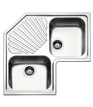 Lavello angolare a 2 vasche da cucina in acciaio inox ROAN2IBC Apell