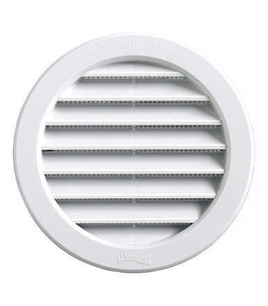 La Ventilazione T12RB Grille de ventilation encastrée ronde en plastique de 150 mm