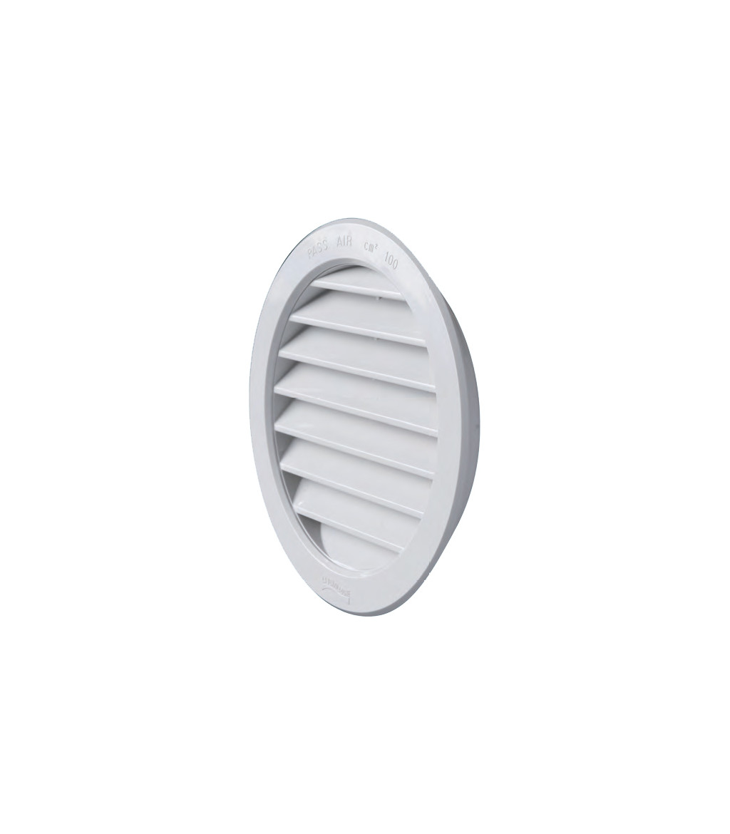 La Ventilazione T6B Grille de ventilation ronde en plastique à encastrer,  blanc, diamètre 68 mm : : Bricolage