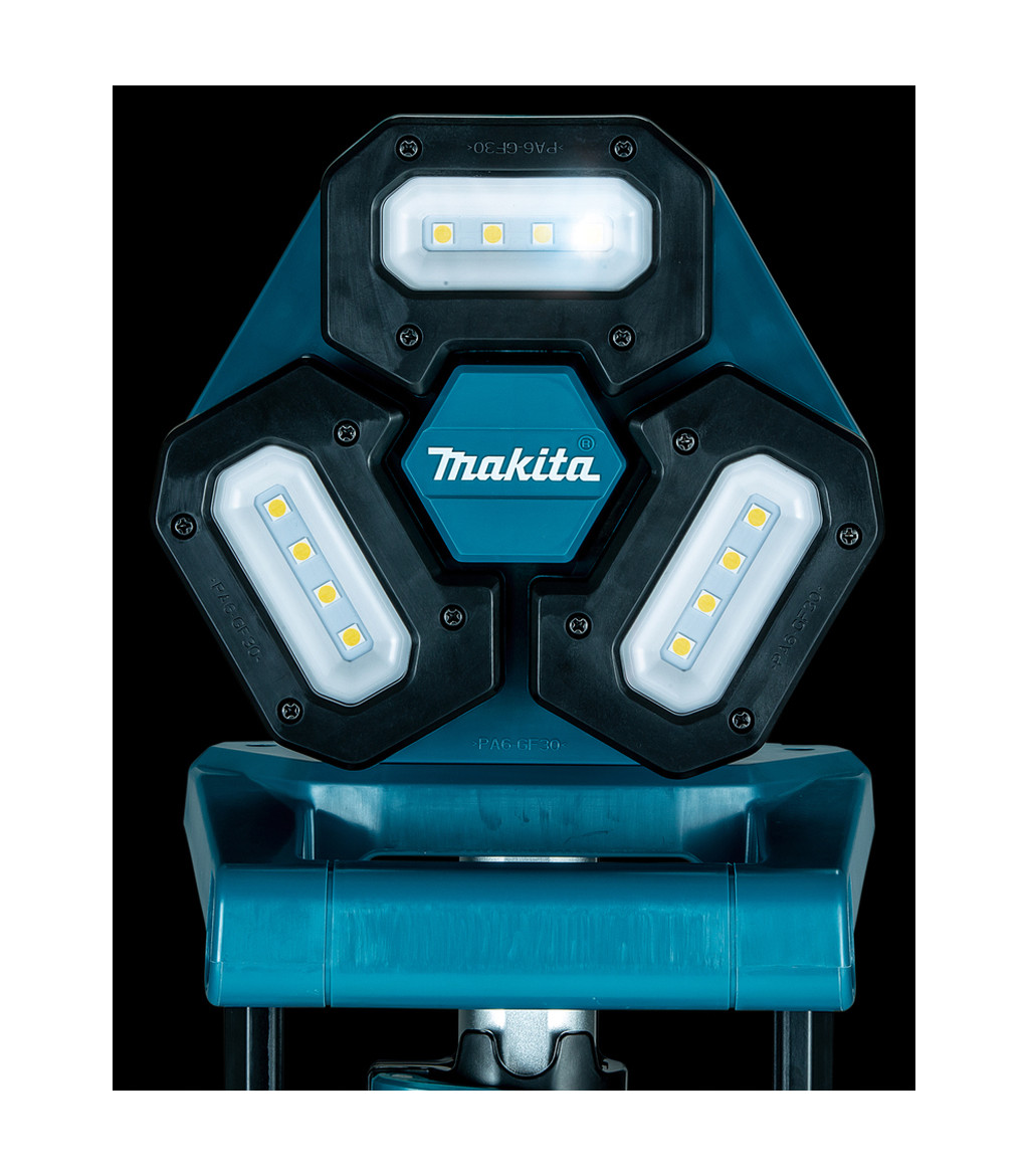 Lampe de chantier LED sans fil pour Makita 18 V Batterie 48 W 3000