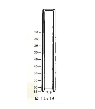 Caja de grapas de metal resistente S5 / 100