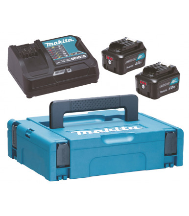 Energy Kit Makita 12Vmax avec chargeur rapide et deux batterie de 4,0 Ah