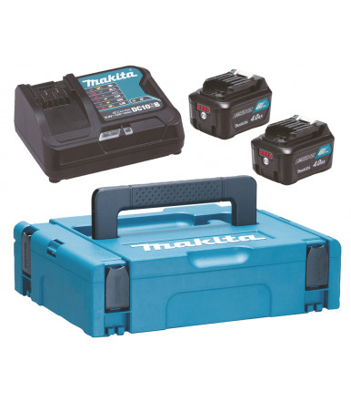Energy Kit Makita 12Vmax with quick charger and two 4,0 Ah battery