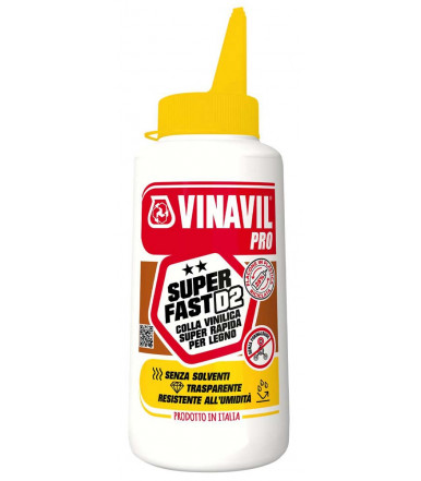 Acetovinyl glue in aqueous dispersion for wood UhU Bostik Vinavil PRO SUPER FAST D2