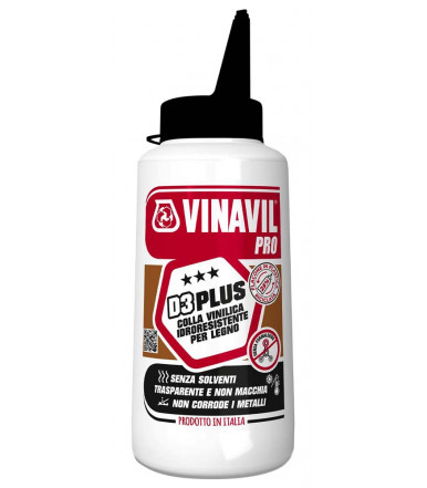 Colle acétovinylique en dispersion aqueuse pour bois UhU Bostik Vinavil PRO D3 PLUS