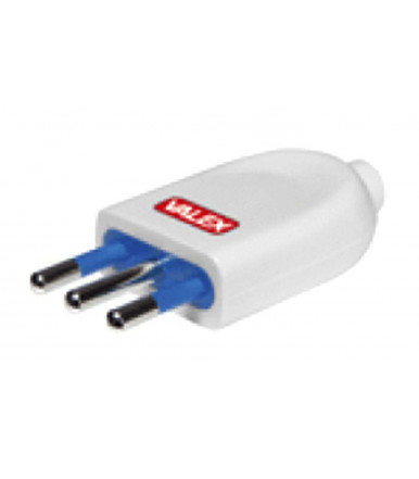 White electric plug 10 A Valex