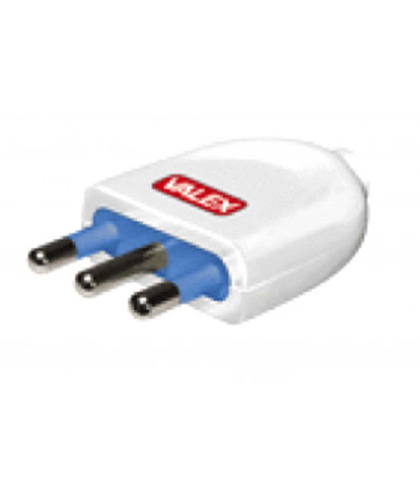 White electric plug 16 A Valex