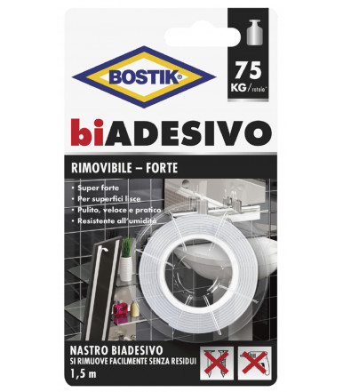 Ruban amovible, fort Bostik biADHESIVE 1,5 mt