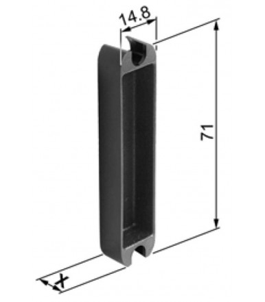 Tub hole 57 mm for lock AGB