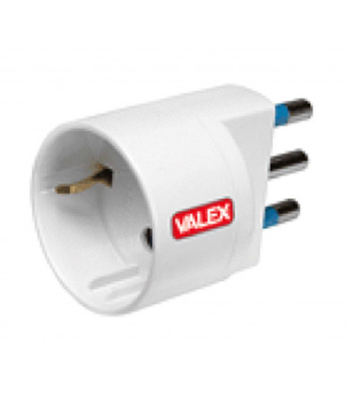 Adaptador blanco único 16 A Valex