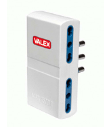 Quadruple white adapter 16 A Valex