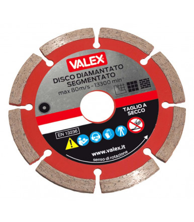 Segmented crown diamond disc Ø 230 mm, thickness 2,5 mm Valex