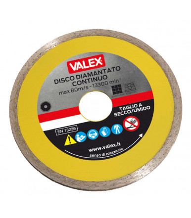 Continuous crown diamond disc Ø 230 mm, thickness 2,6 mm Valex